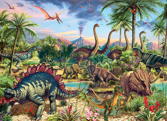 Prehistoric Party 350pc Family Puzzle