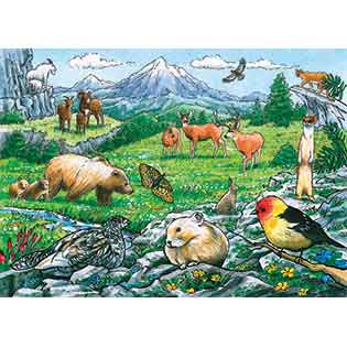Rocky Mountain Wildlife 35pc Tray Puzzle