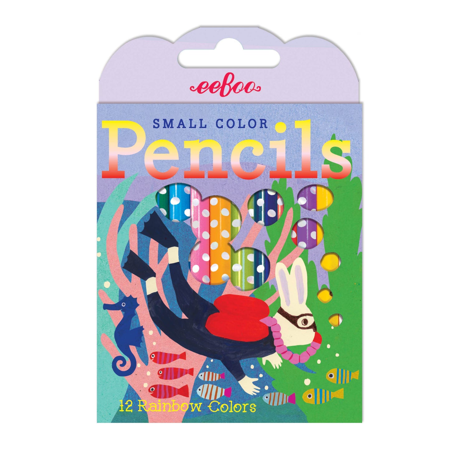 12 Animal Small Color Pencils
