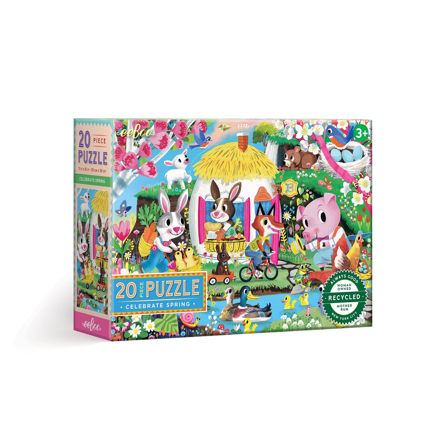 eeBoo Celebrate Spring 20 Piece Puzzle