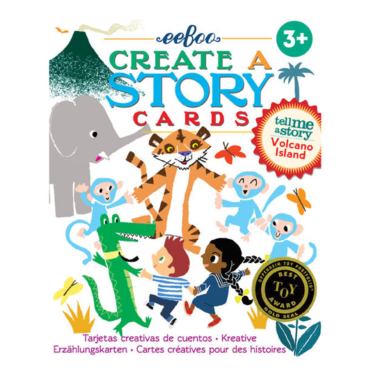 Create a Story Cards: Volcano Island