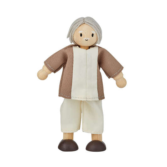 Grandfather Wood Doll - Fair Skin Tone