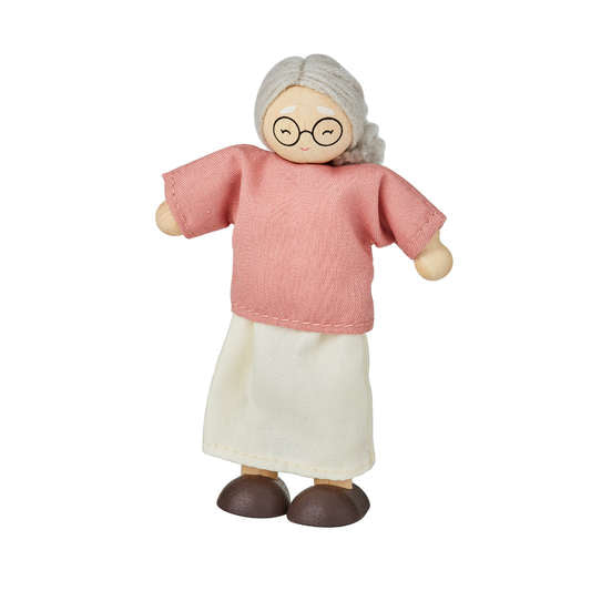 Grandmother Wood Doll - Fair Skin Tone