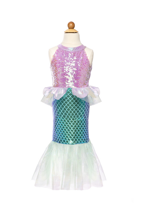 Misty Mermaid Dress Pink/Blue, Size 3-4