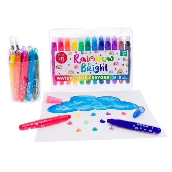 Rainbow Bright Watercolor Crayons