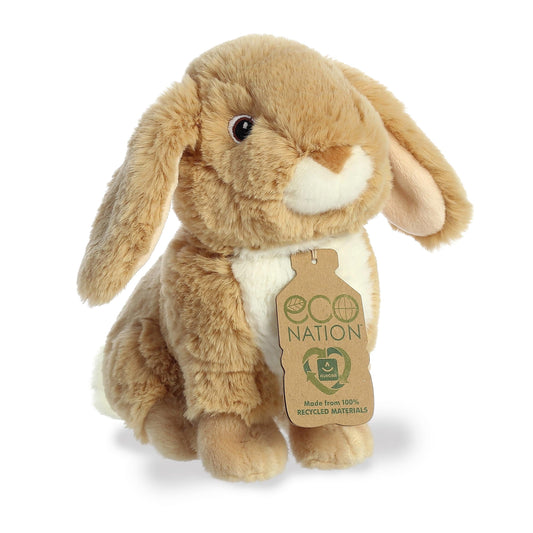 Eco Nation Tan Lop-Eared Rabbit Tan 9"