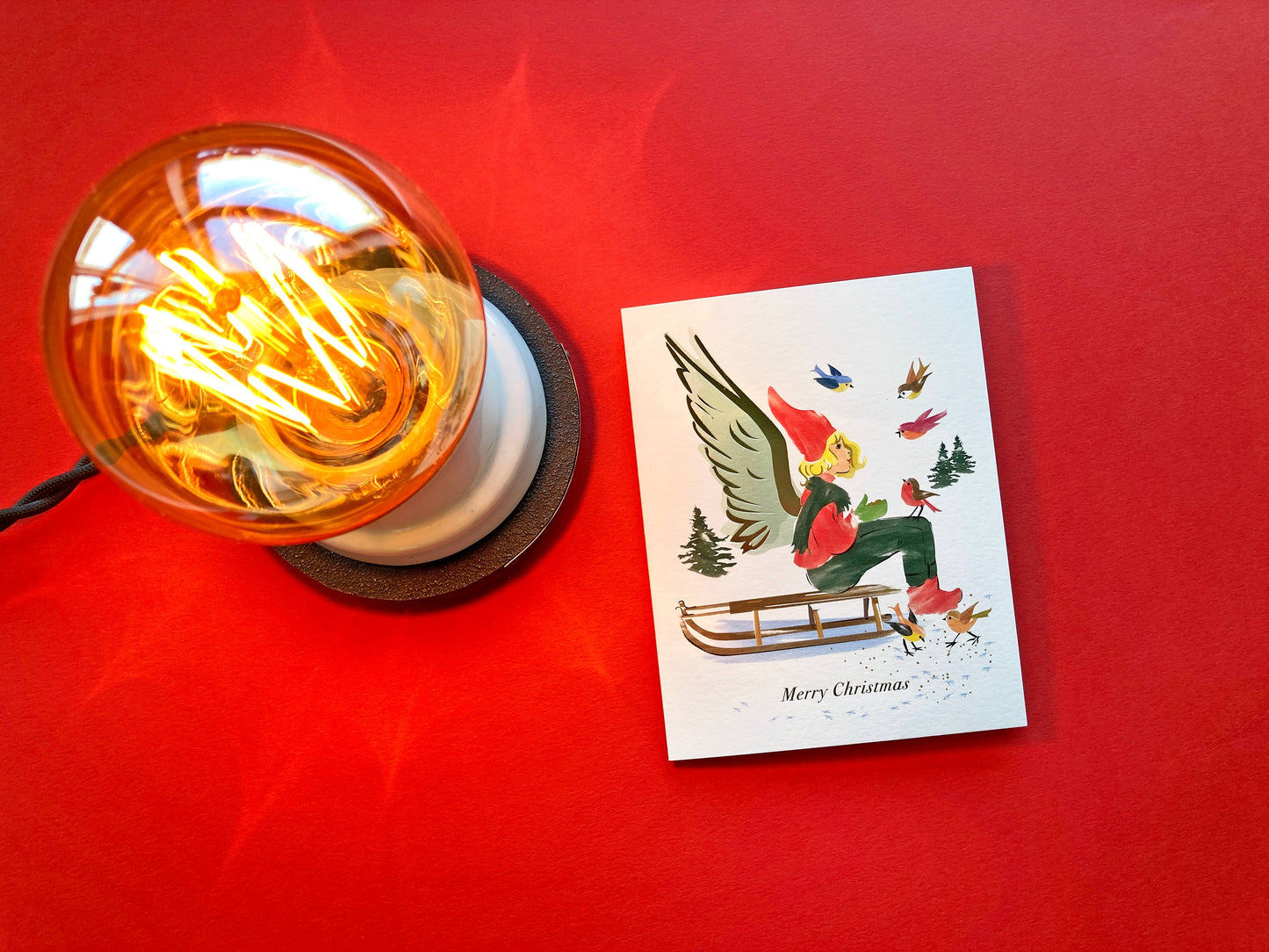 Sled Angel Christmas - Foil Card: Single