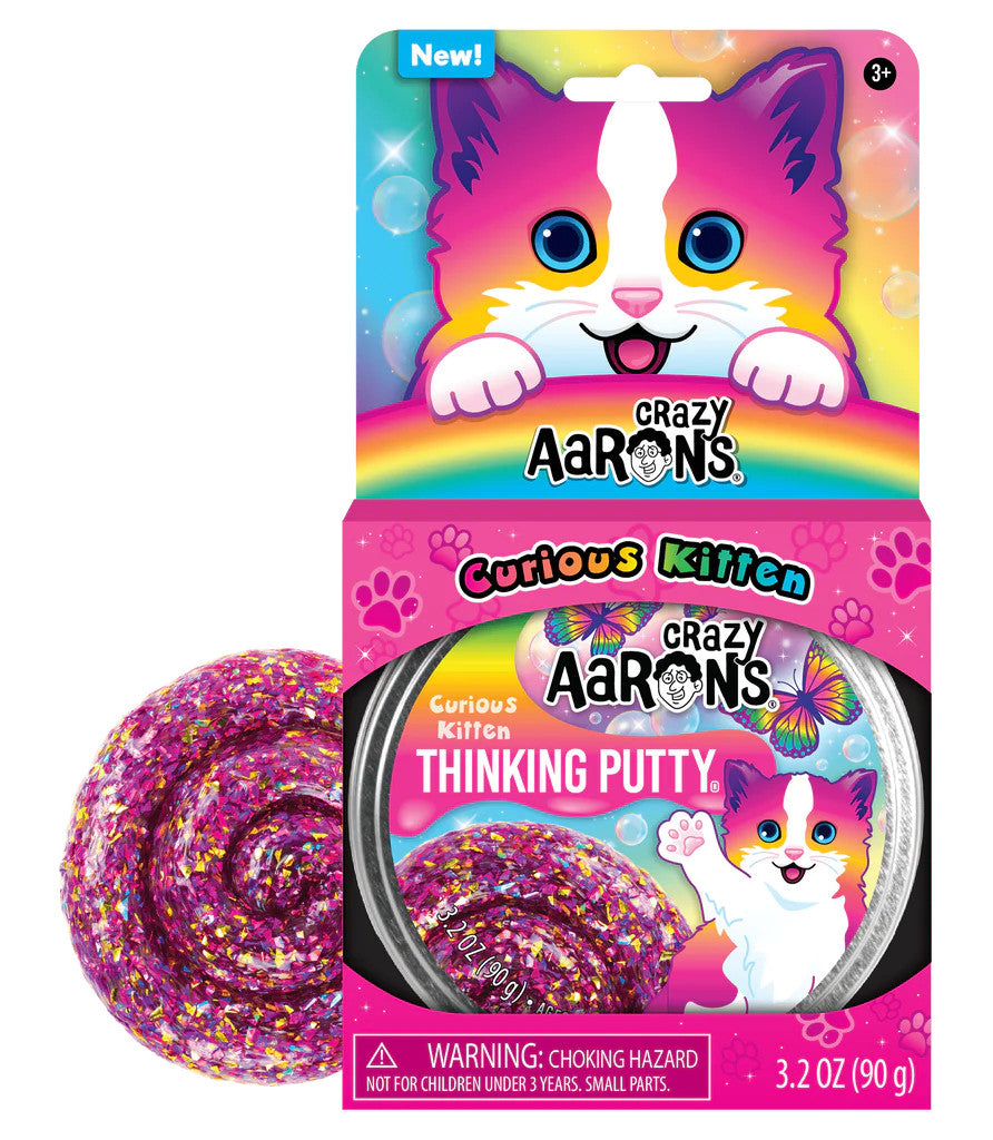 Curious Kitten Full Size 4" Thinking Putty Tin