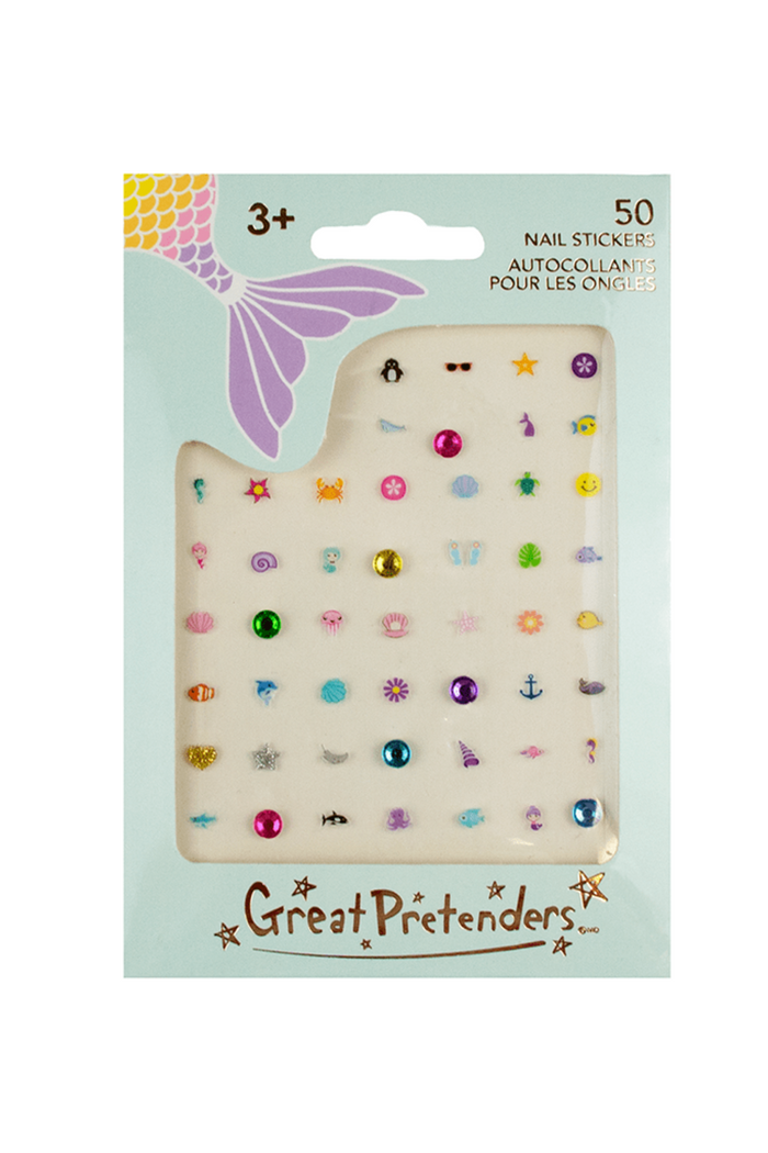 Mermaid Nail Stickers 50pc