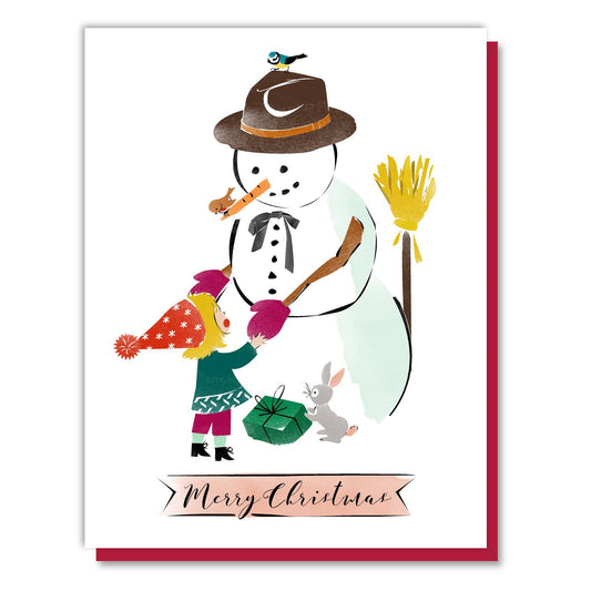 Christmas Snow Buddies Card: Single