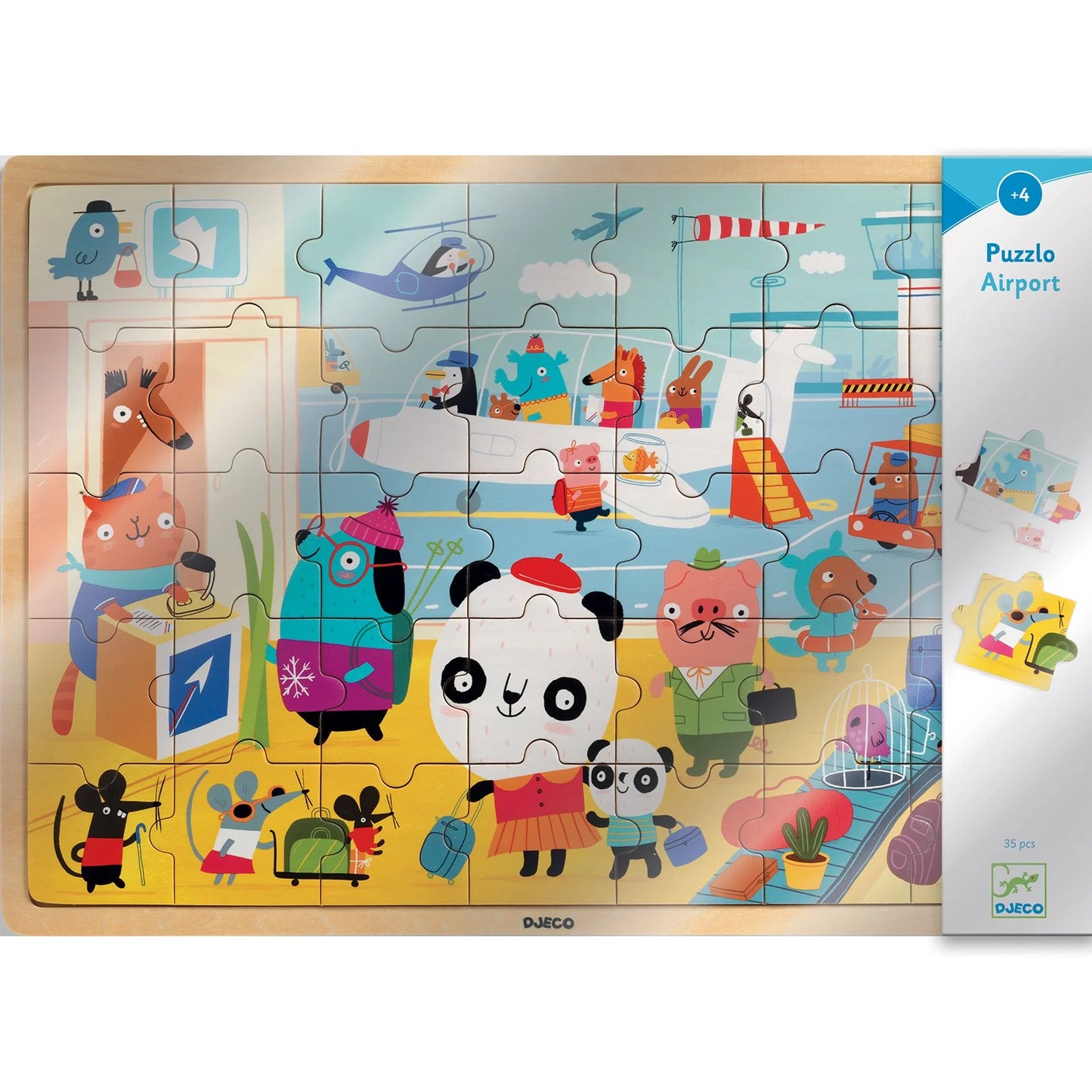 Puzzlo Airport 35pc Wooden Jigsaw Puzzle