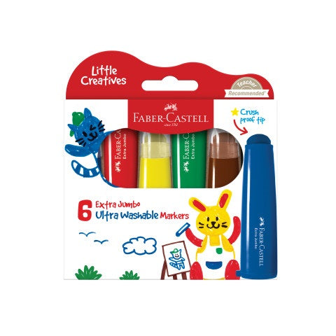 Jumbo Ultra Washable Markers set of 6