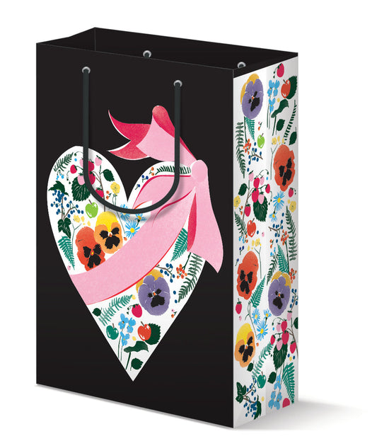 Floral Heart Gift Bag