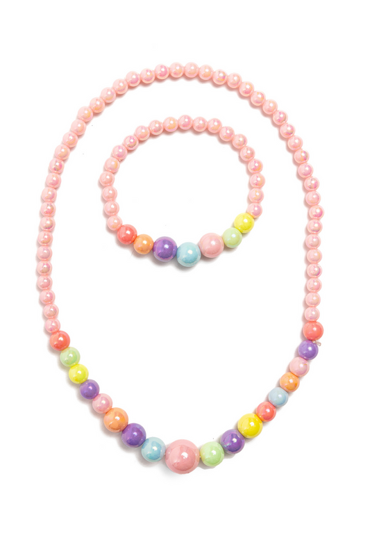 Pearly Pastel Necklace & Bracelet