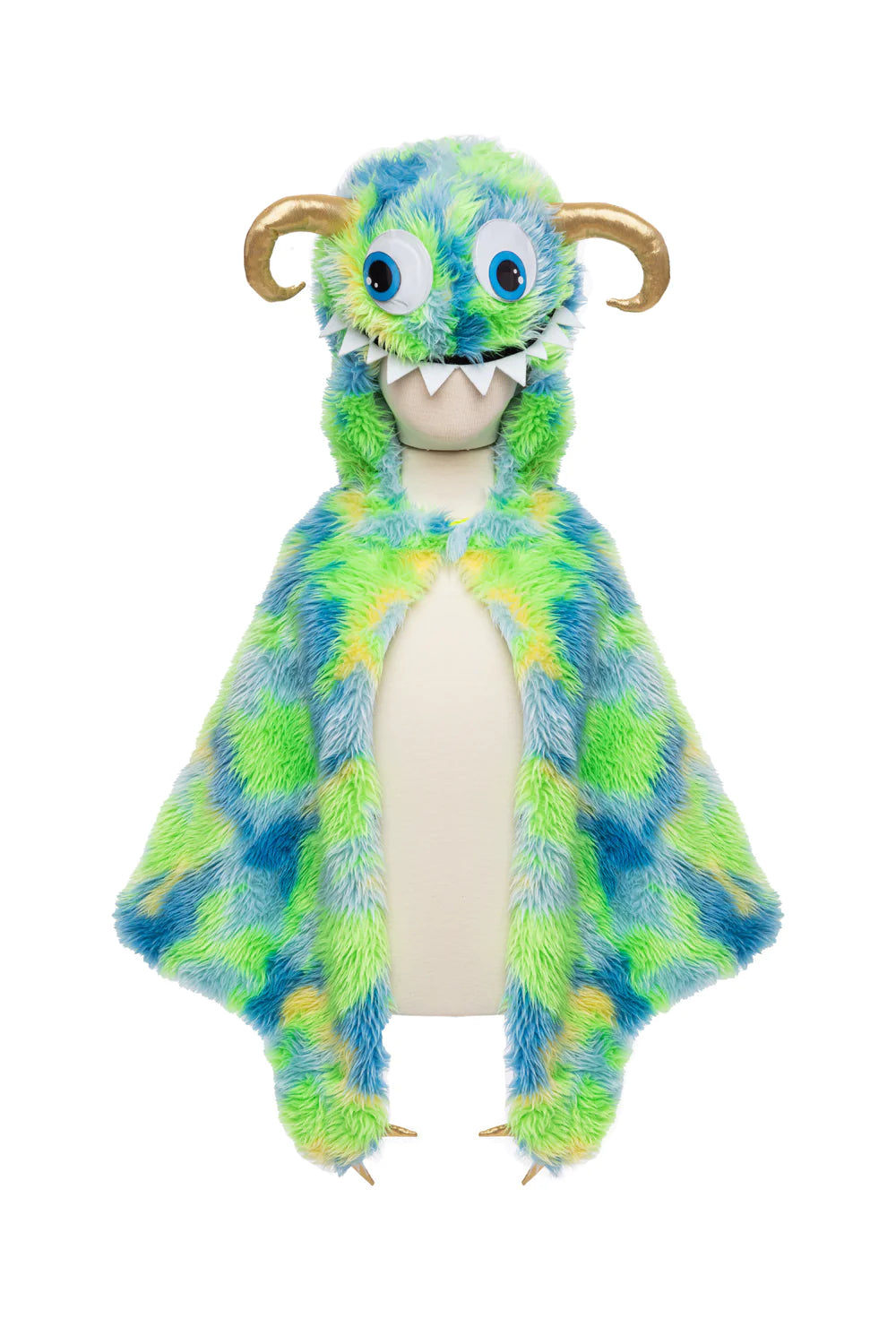 Swampy The Monster Cape, Green/Blue, Size 4-6