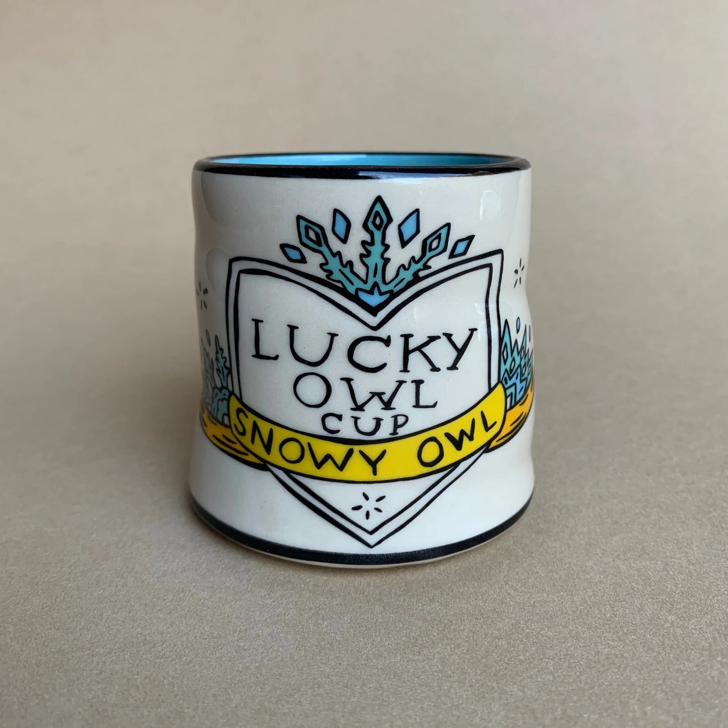 Lucky Snowy Owl Cup - 6oz, Medium