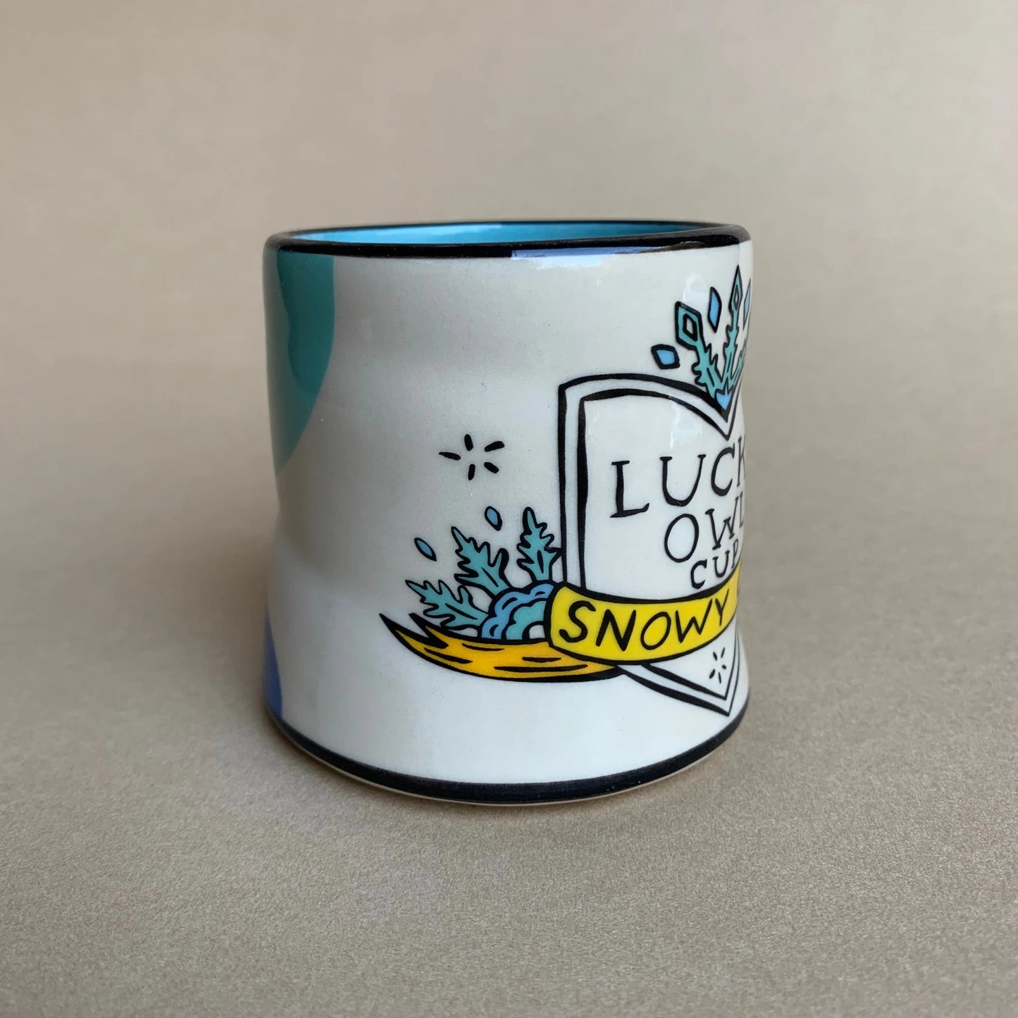 Lucky Snowy Owl Cup - 6oz, Medium