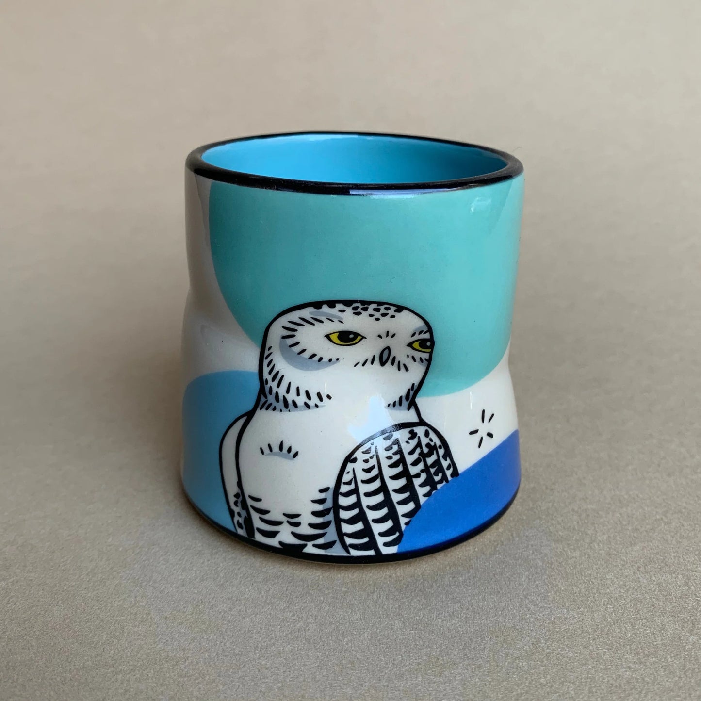 Lucky Snowy Owl Cup - 6oz, Medium