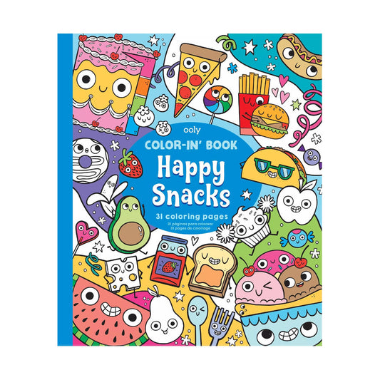 Happy Snacks Color-in Book