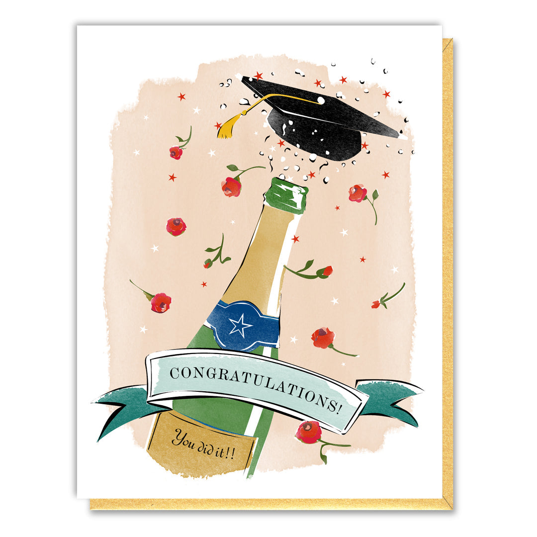 Congratulations Bubbly graduation card