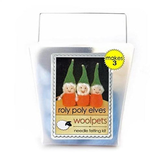 Roly Poly Elves Needle Felting Kit - Easy