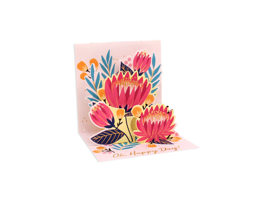 Protea Mini Pop-Up Card