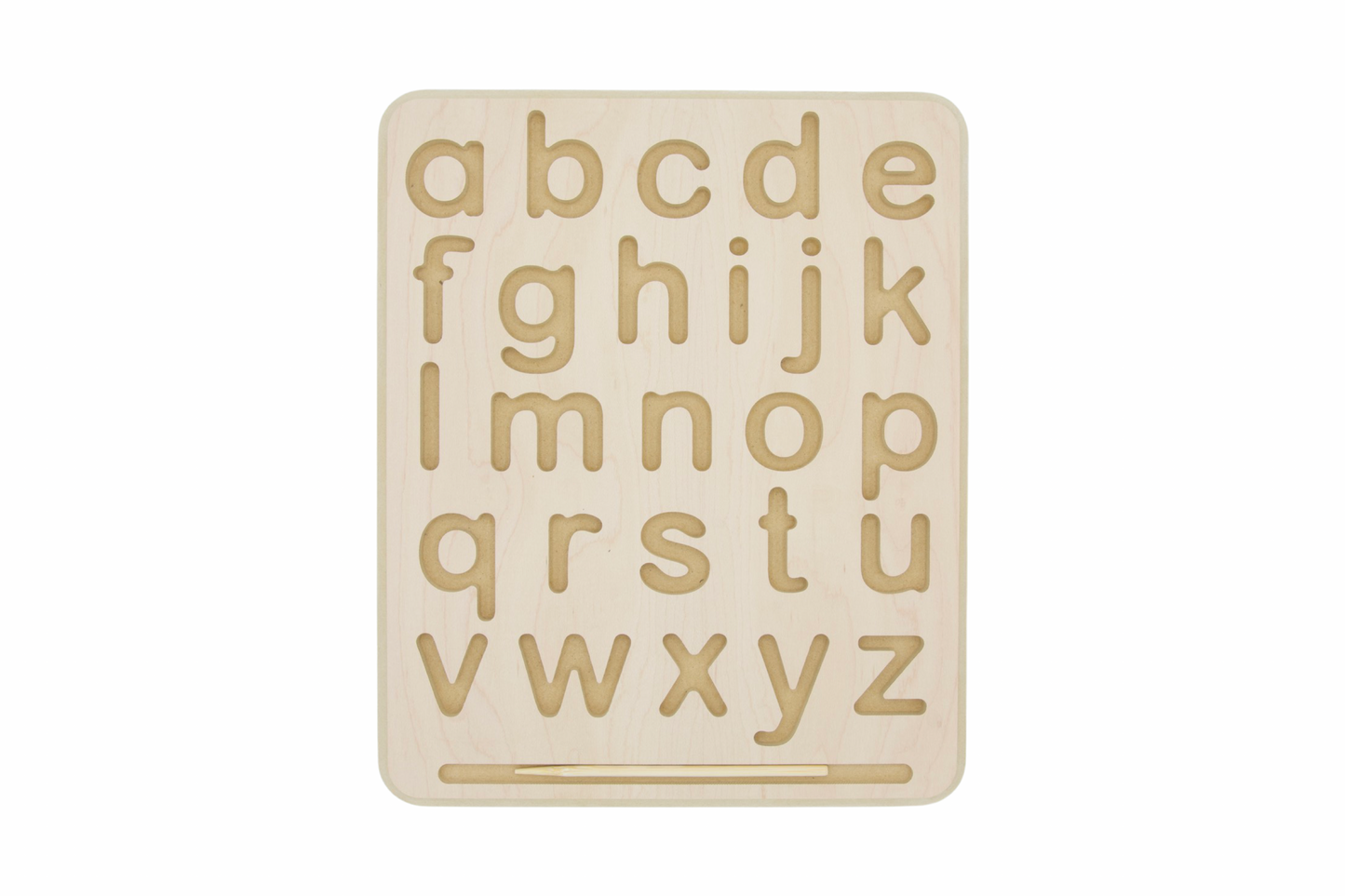 Wooden Tracing Board - Lowercase Letters