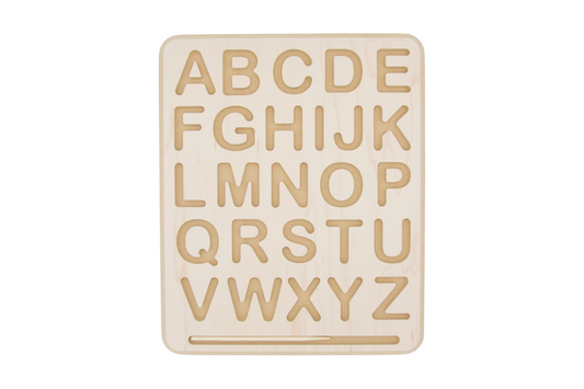 Wooden Tracing Board - Uppercase Letters