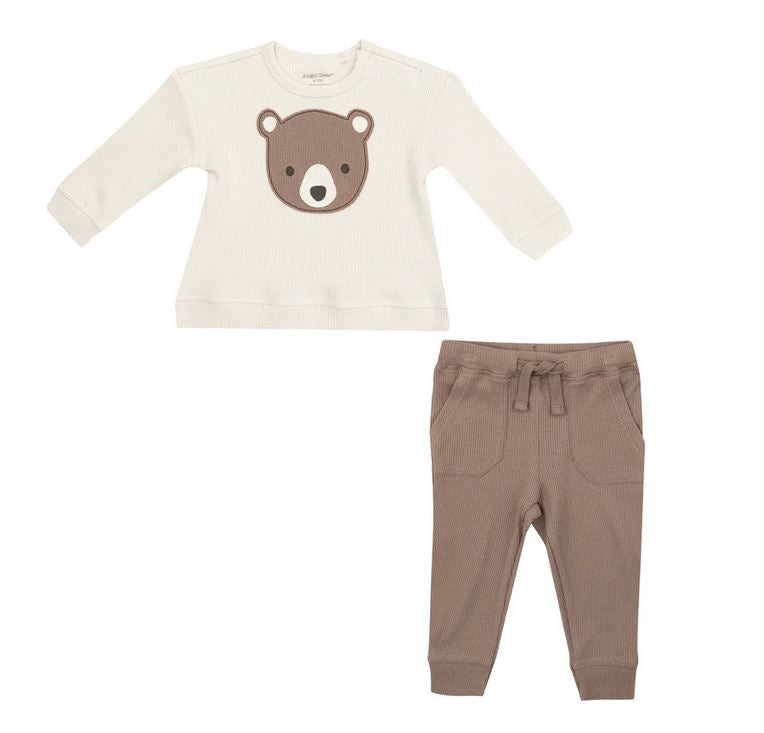 Baby Bear Applique Sweatshirt & Jogger