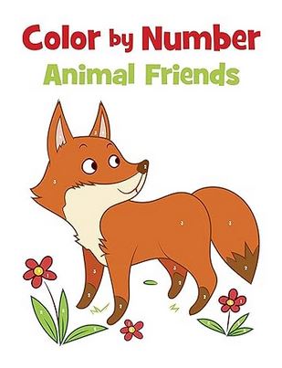 Color by Number Animal Friends