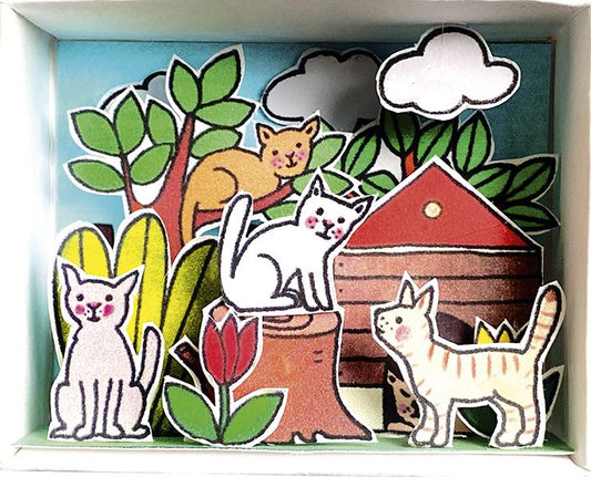 Cat Family Matchbox Scene Craft Kit