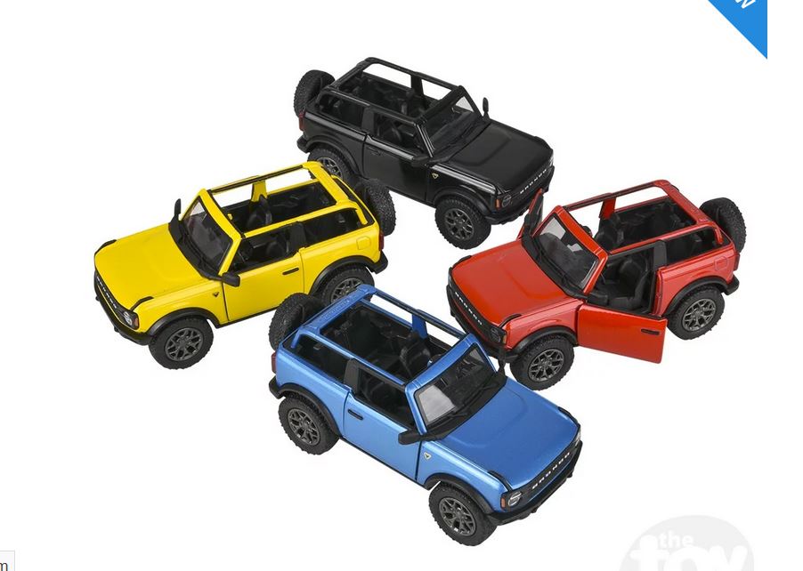5" Diecast Pull Back 2022 Ford Bronco Open Top