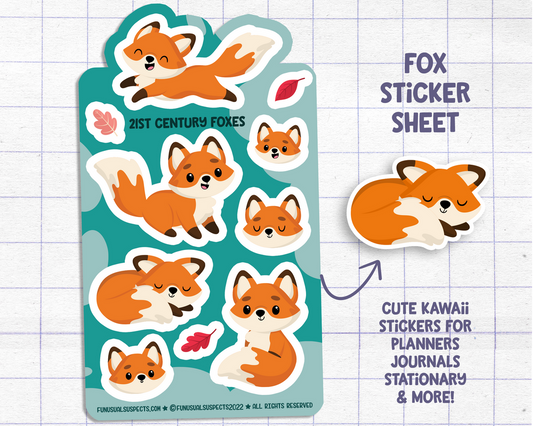 Fox Sticker Sheet