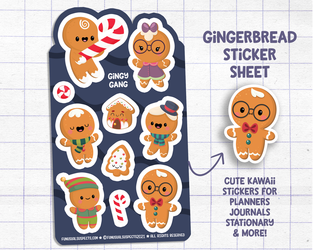 Gingerbread Sticker Sheet