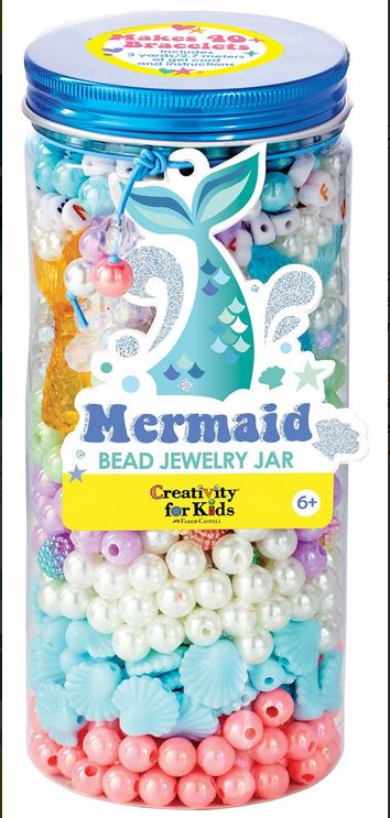 Mermaid Bead Jewelry Jar