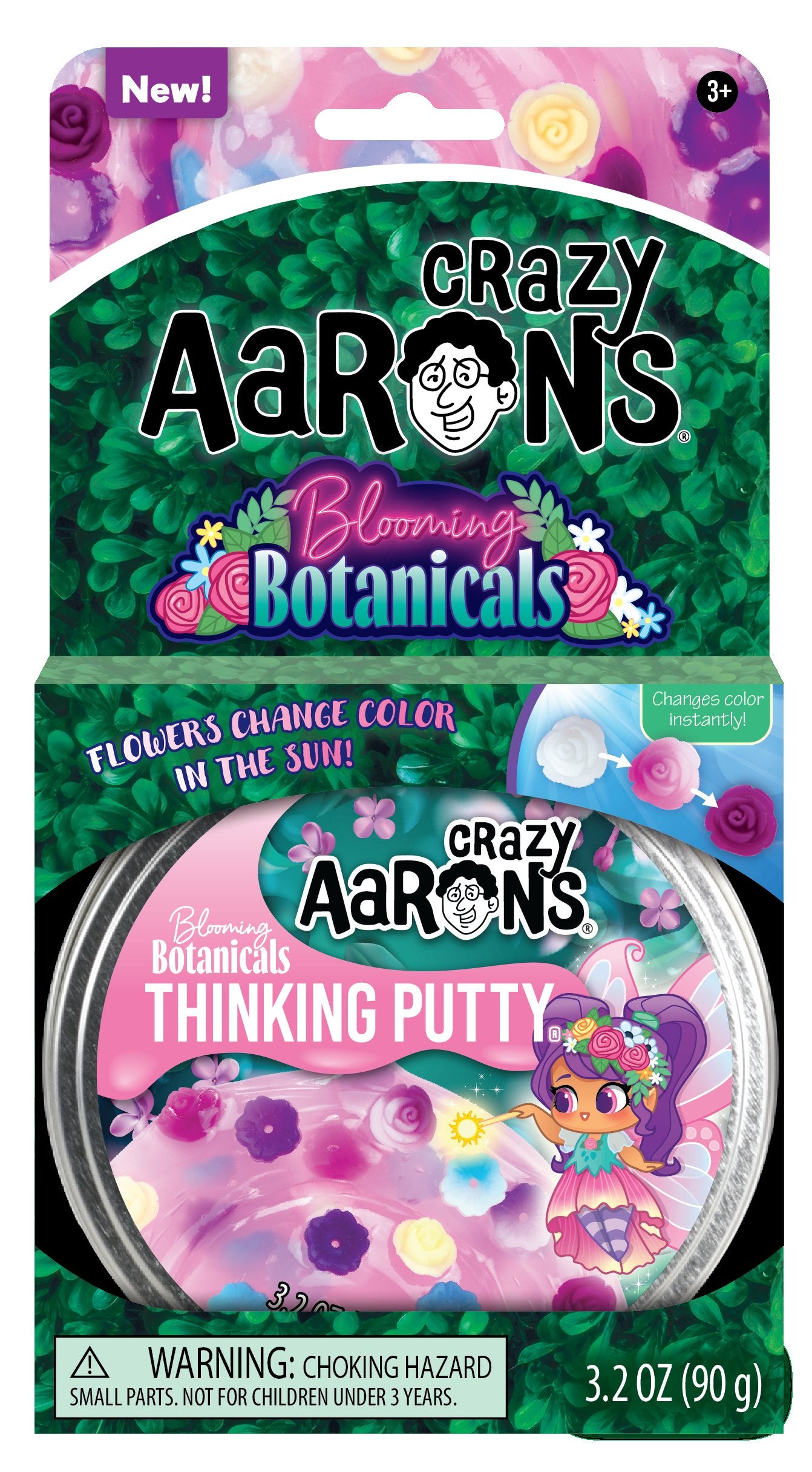 Blooming Botanicals 4" Thinking Putty Tin