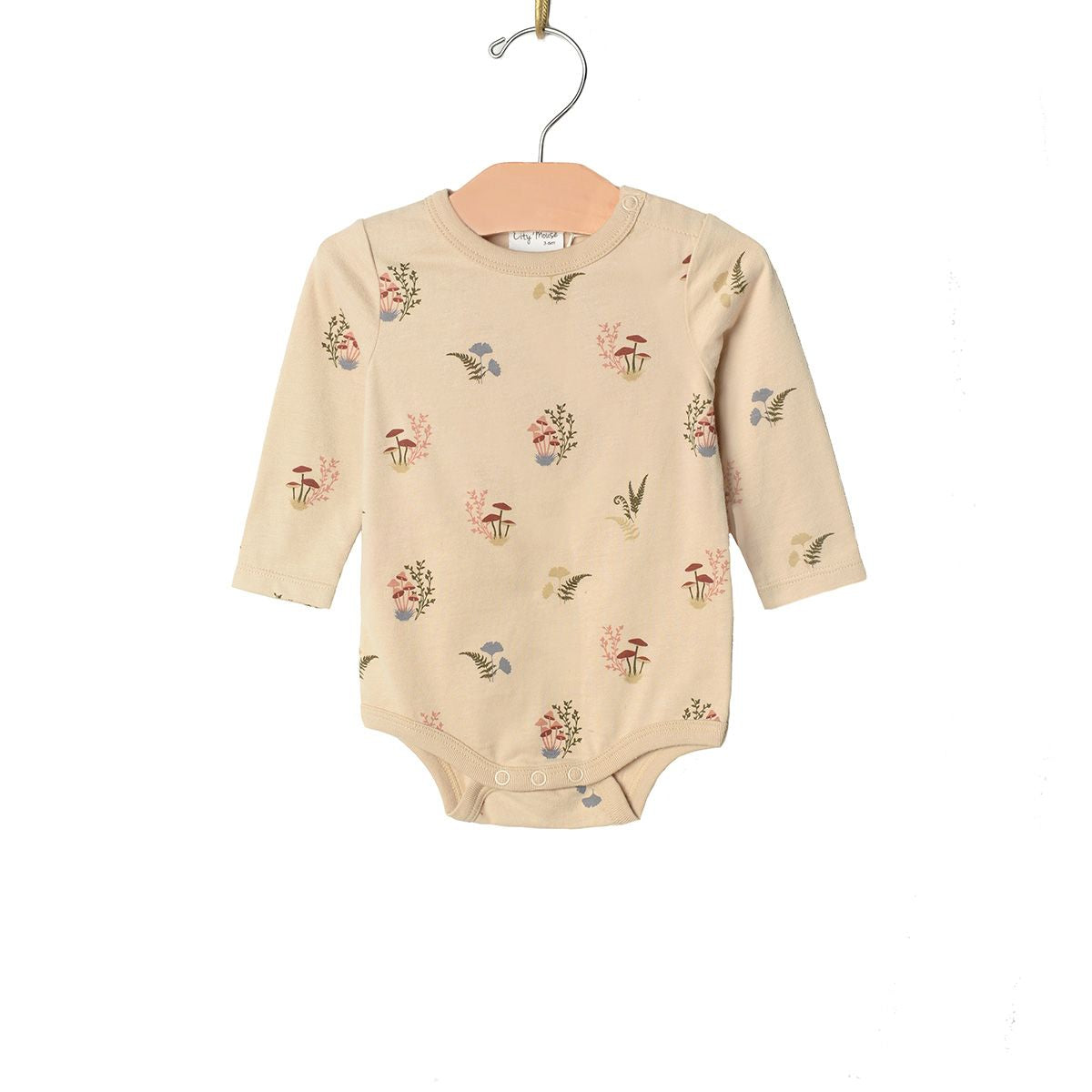 Mushrooms Combed Jersey Bodysuit