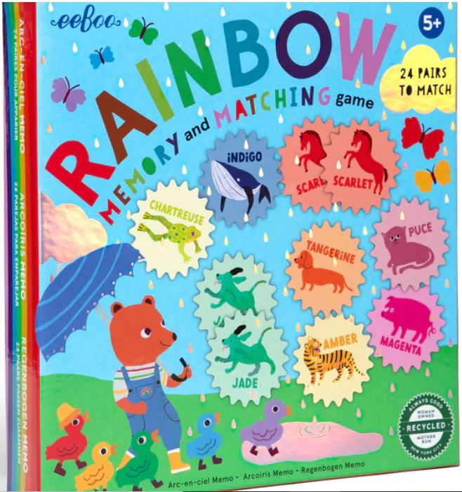 Rainbow Memory Matching Game