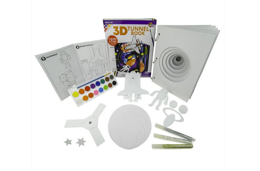 Space Make Your Own 3D Tunnel Book Deluxe Set