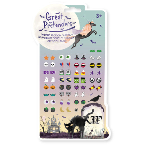 Halloween Sticker Earrings, 30 pairs