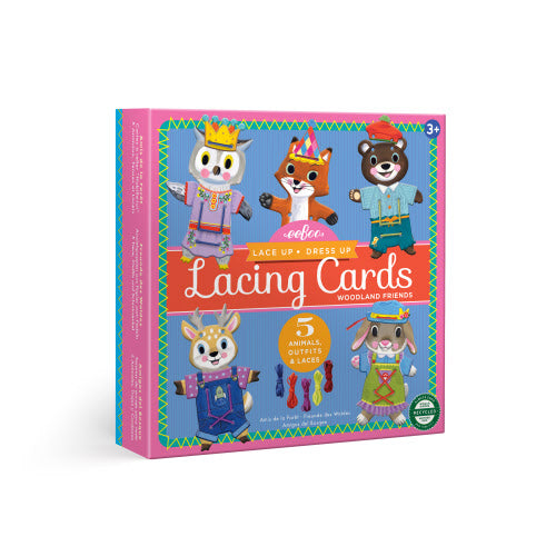 Woodland Friends Dress-Up Lacing Cards