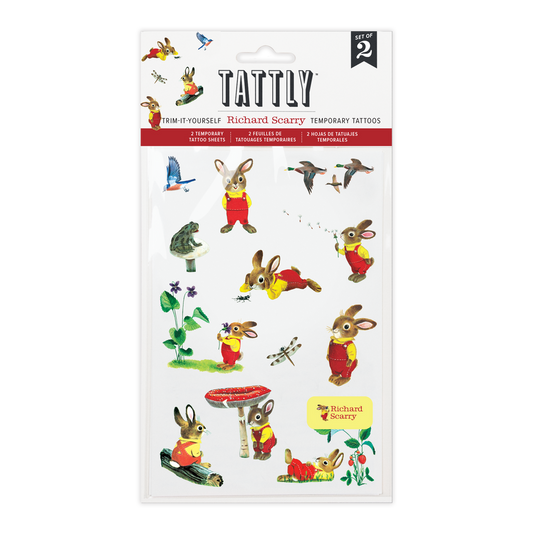 Richard Scarry I am a Bunny Tattoo Sheet