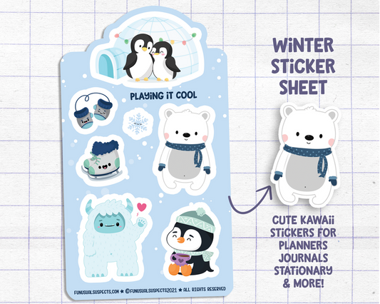 Winter Friends Sticker Sheet