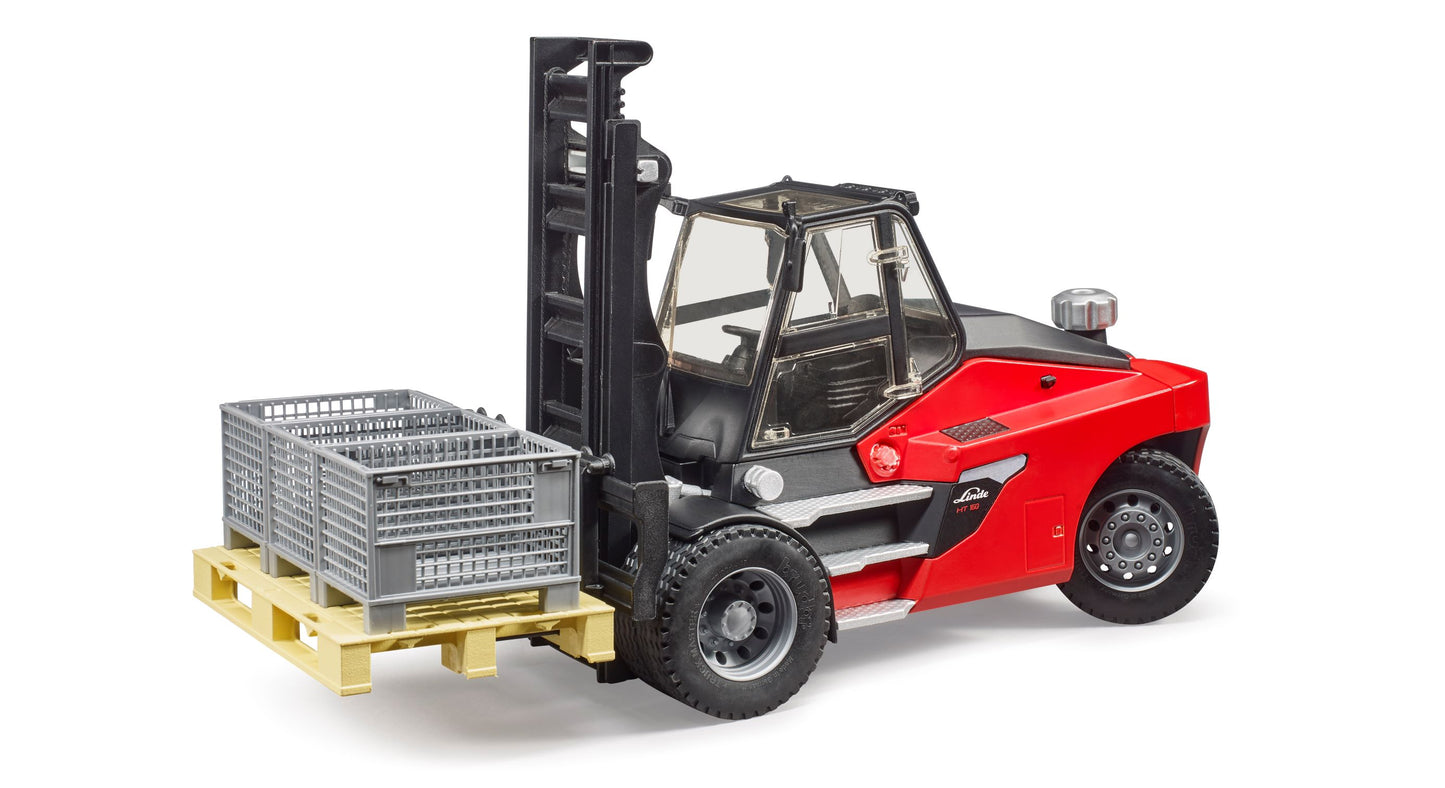 Linde HTI60 Forklift with Pallet and 3 Cargo Cages