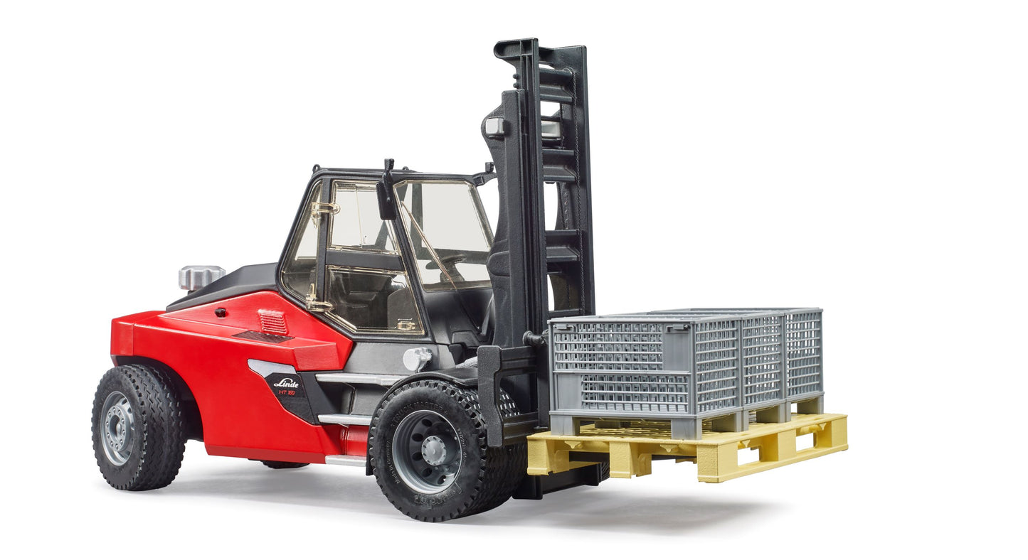 Linde HTI60 Forklift with Pallet and 3 Cargo Cages