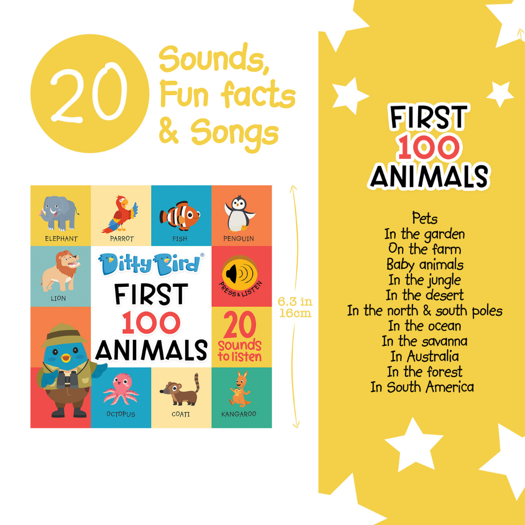 First 100 Animals Sound Book