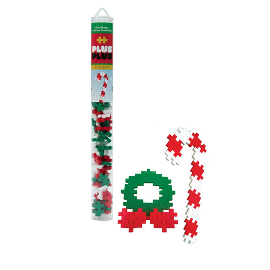 Holiday 70pc Building Block Tube
