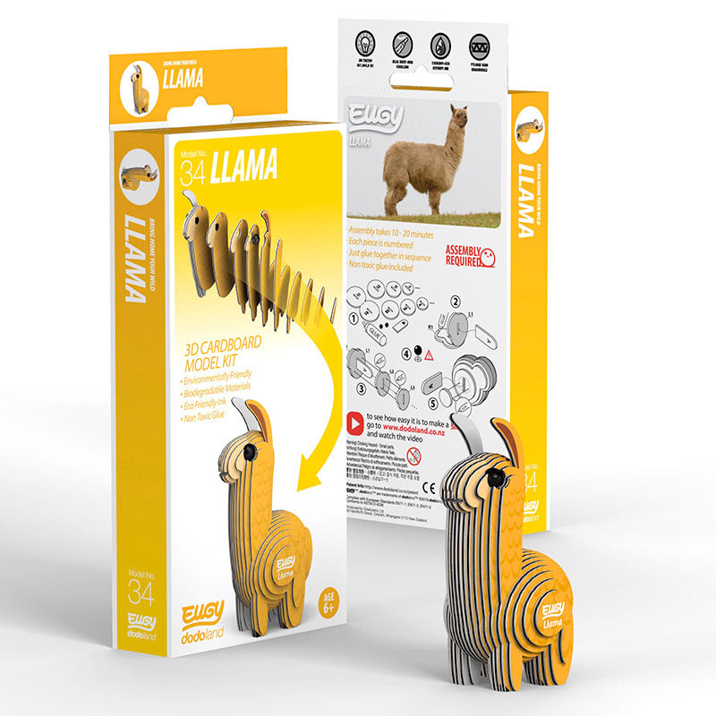 Llama 3D Cardboard Model Kit