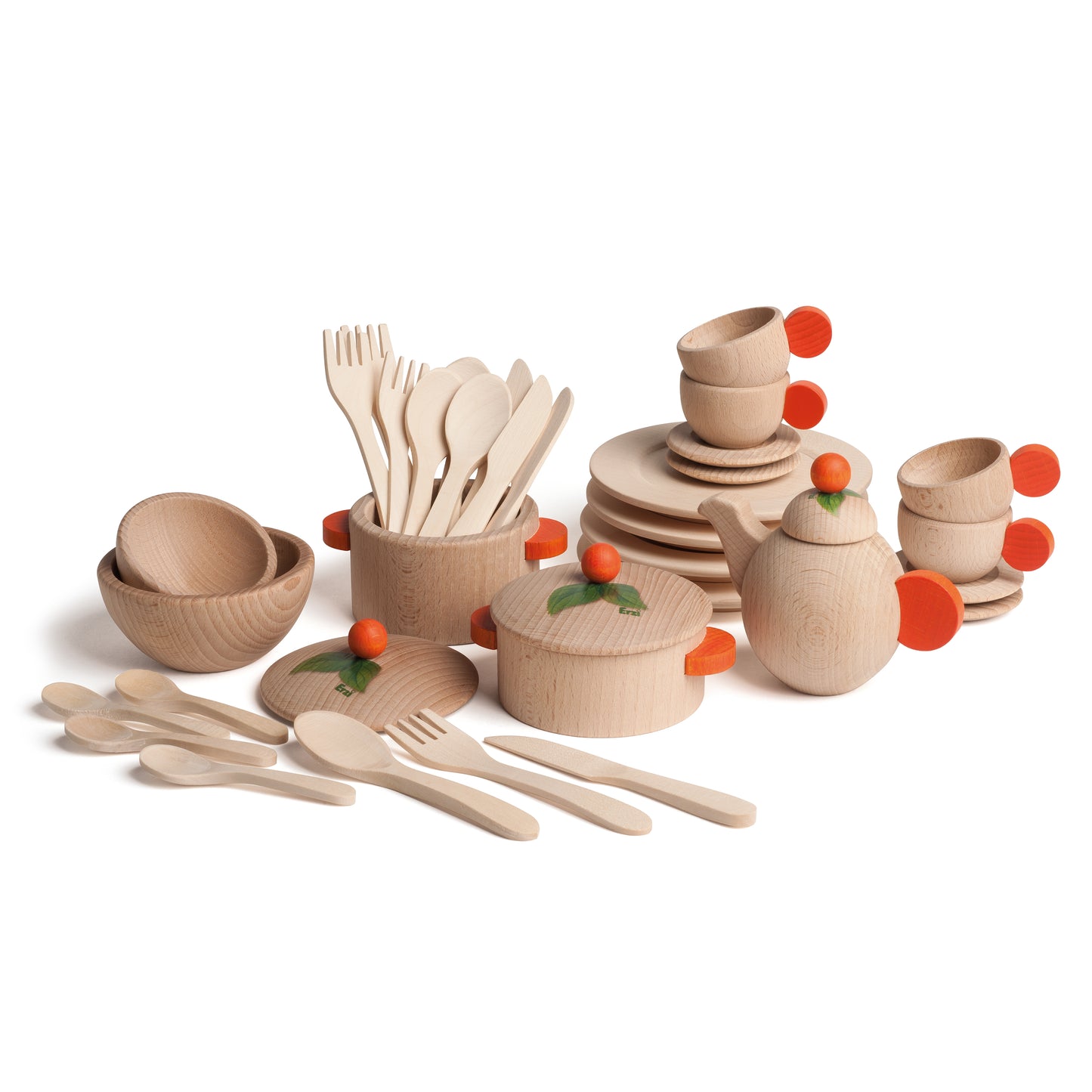 Large Natural Cooking and Dishes Set