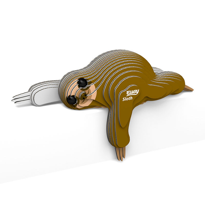Sloth 3D Cardboard Model Kit